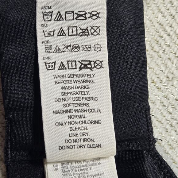 Brooks Fiona Sports Bra 34DD Running Adjustable Straps 350064 Black - Picture 5 of 9